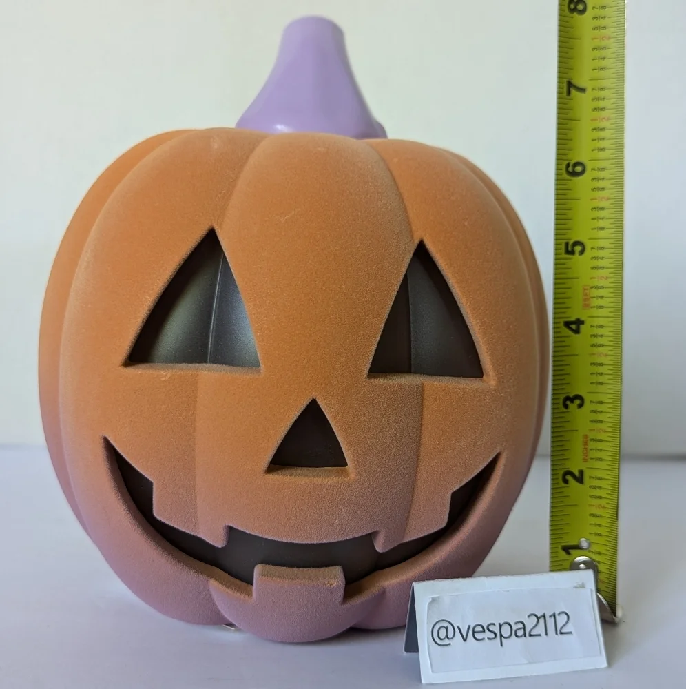 Target Bullseye Playground Summerween Pumpkin Orange Flocked LED Halloween
